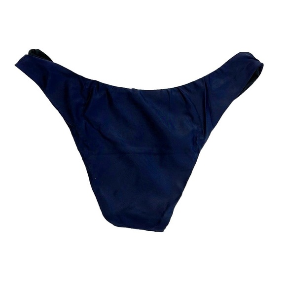 J. Crew Bikini Bottom Women's M Navy Curved Waist Cheeky New BC125 7844 - Picture 3 of 13